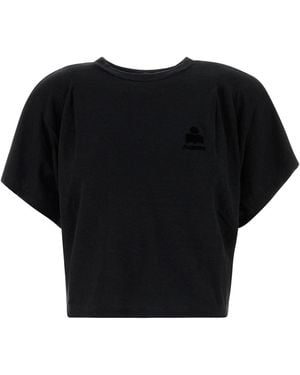Isabel Marant Black Linen Kayanzae T-shirt