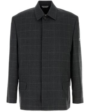 Balenciaga Check Blazer - Black