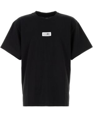 MM6 by Maison Margiela Black Cotton T-shirt