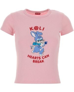KENZO Pink Cotton T-shirt