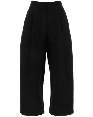 Studio Nicholson Pantalone dalla gamba ampia in twill nero