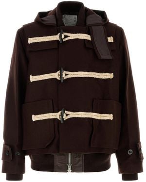 Sacai Wool Montgomery - Black