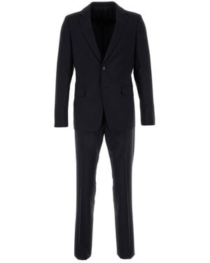 Prada Completo in misto lana blu notte