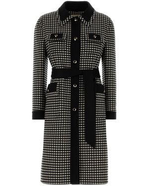 Valentino Garavani Embroidered Wool Coat - Black