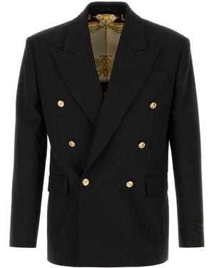 Versace Black Wool Blazer