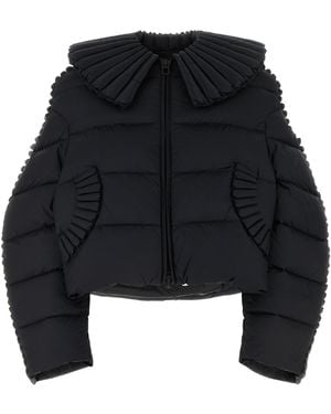 RAXXY Black Nylon Oversize Down Jacket