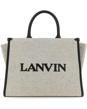Lanvin Out Small Tote Bag - Grey