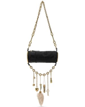 Chloé Black Leather Château Treasures Shoulder Bag