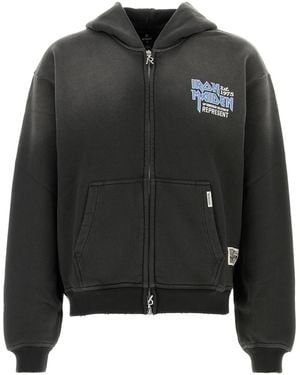 Represent Charcoal Cotton X Iron Maiden Anniversary Sweatshirt - Black