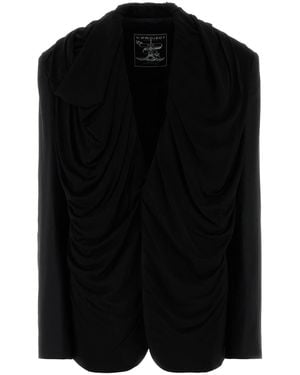 Y. Project Stretch Twill Oversize Blazer - Black