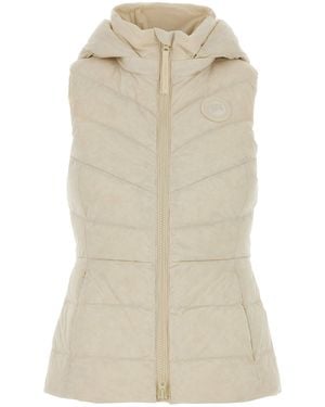 Canada Goose Ivory Stretch Nylon Clair Vest - Natural