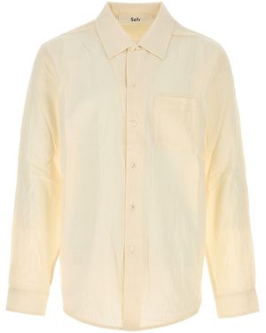 Séfr Ivory Voile Leo Shirt - White