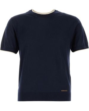 Versace Logo Jumper - Blue