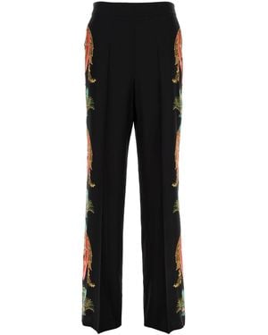 Etro Black Silk Pant