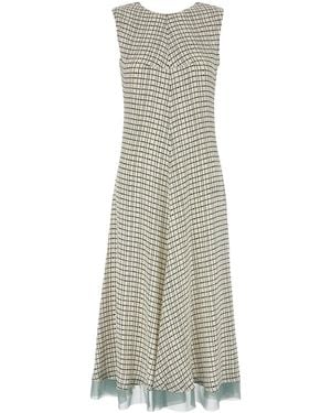 Fendi Abito in crepe stampato - Bianco