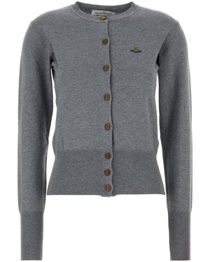 Vivienne Westwood Grey Cotton Blend Bea Cardigan