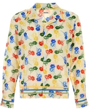 Bode Camicia Flower Stamp in cotone stampato - Multicolore