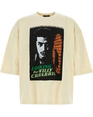 Willy Chavarria Ivory Cotton Oversize Looking For Willy T-shirt - Multicolour