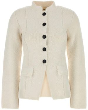 Khaite Silk Blend Aeson Blazer - White