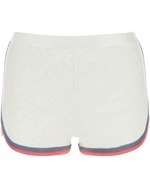 Fendi Shorts in misto viscosa avorio - Bianco