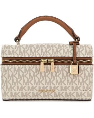 MICHAEL Michael Kors Printed Canvas Jana Handbag - Metallic