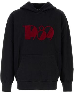 1989 STUDIO Felpa 1989 Pop in cotone nero - Blu