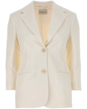 Givenchy Ivory Wool Blazer - White
