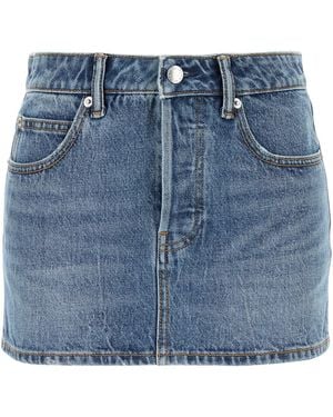 Alexander Wang Denim Mini Skirt - Blue