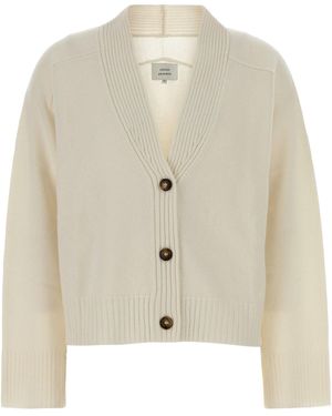 Loulou Ivory Cashmere Oversize Kaia Cardigan - White