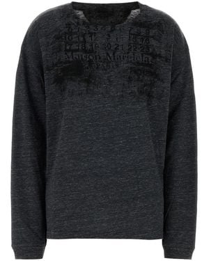 Maison Margiela Slate Cotton T-Shirt - Black