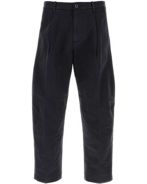 Nine:inthe:morning Midnight Blue Cotton Giulio Pant - Black