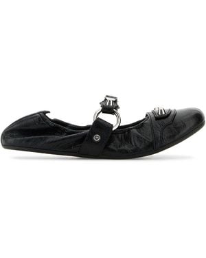 Balenciaga Ballerine City in pelle nera - Nero