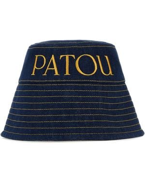 Patou Cappello da pescatore in denim blu scuro