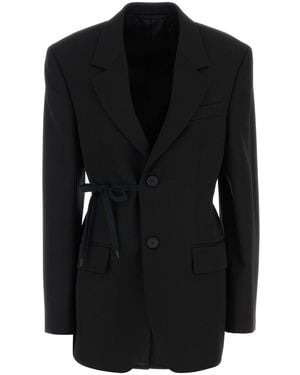 Balenciaga Black Wool Oversize Blazer