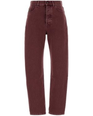 Chloé Tyrian Purple Denim Jeans - Red