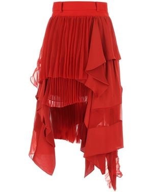 Sacai Skirts - Red