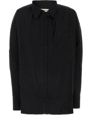 Y. Project Poplin Oversize Shirt - Black