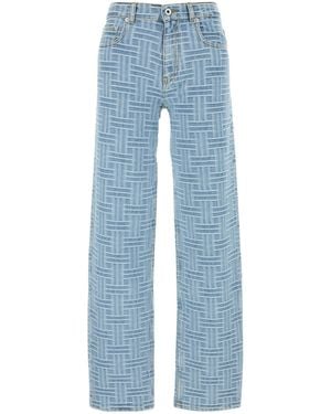 KENZO Embroidered Denim Jeans - Blue