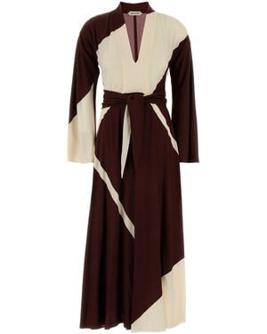 Alberta Ferretti Printed Jersey Dress - Multicolour