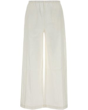 GIMAGUAS White Cotton Devi Wide-leg Pant