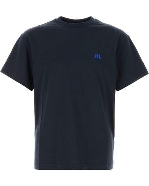 Jil Sander Logo T-Shirts - Blue