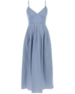 Co. Embroidered Tton Dress - Blue