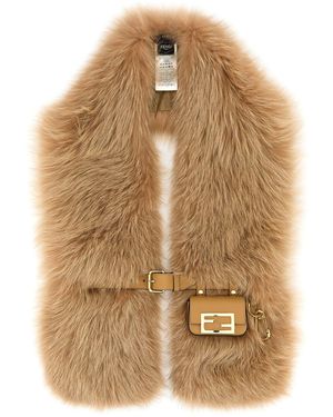 Fendi Camel Fur Scarf - Natural