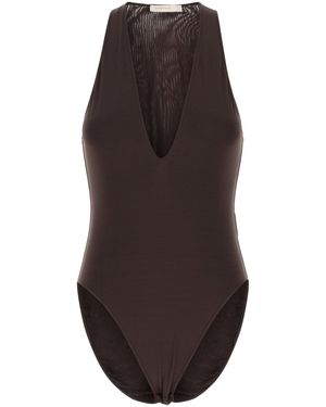 Zimmermann Dawning Scoop Bodysuit - Brown