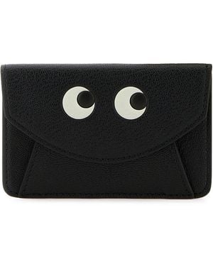 Anya Hindmarch Portacarte in pelle nera - Nero