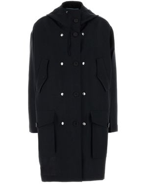 Prada Soprabito in misto mohair blu navy - Nero