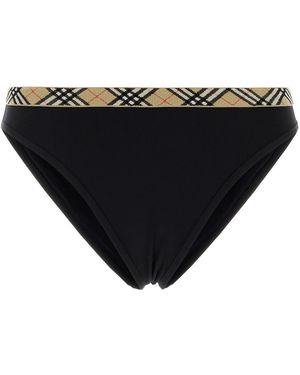 Burberry Black Stretch Nylon Bikini Bottom