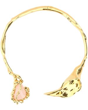 Chloé Metal Flower Soul Necklace - Metallic