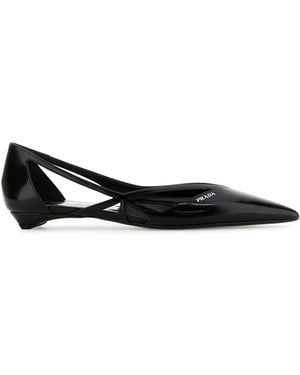 Prada Ballerine in pelle nera - Nero