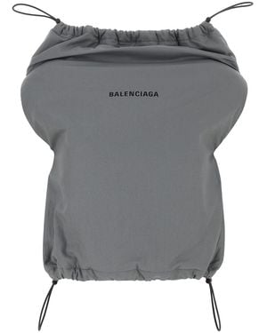 Balenciaga Cotton Shoe Bag Top - Grey